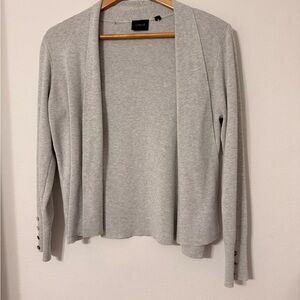 Cyrus Gray Lightweight Open Front Cardigan Sweater Medium